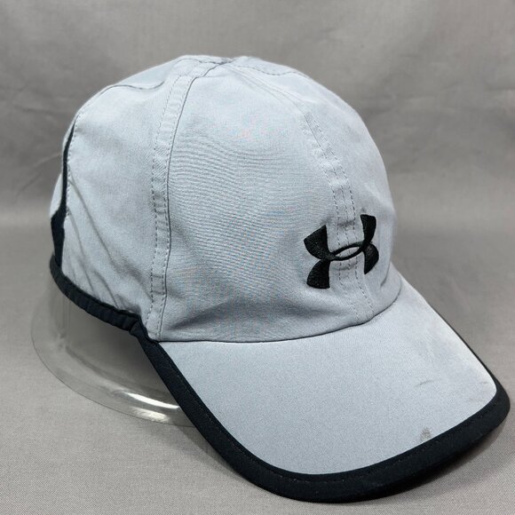 Under Armour Strapback Hat Cap Gray Lightweight Running Tennis Golf Dad Mens - Picture 6 of 16